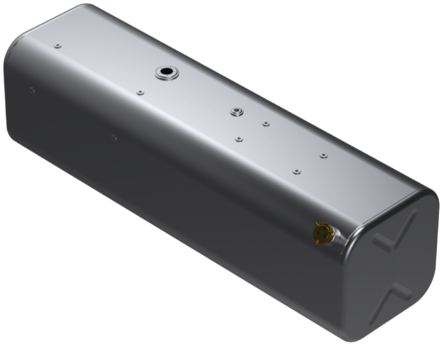 Picture of 84 Gallons 18"H x 18.25"W x 62"L - Freightliner Style - Rear Fill Milgrade