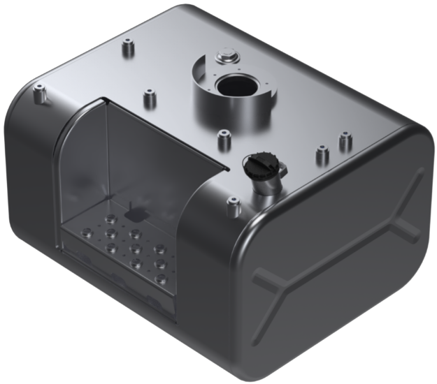 Picture of 51 Gallons 18.25"H x 26"W x 28.5"L - GMC Style - Rear Fill Milgrade