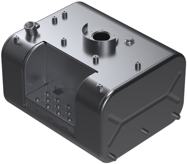 Picture of 51 Gallons 18.25"H x 26"W x 28.5"L - GMC Style - Rear Fill Milgrade