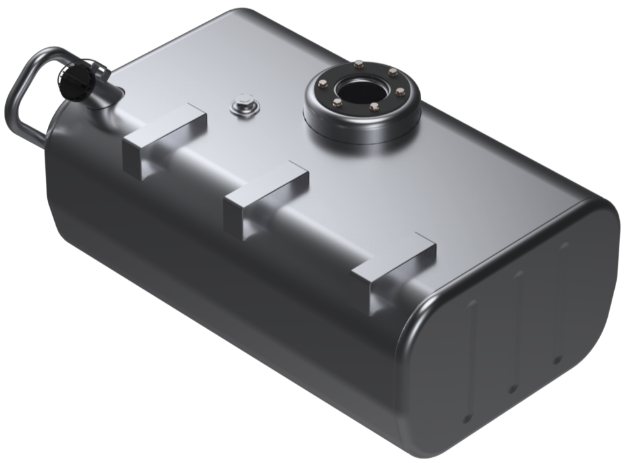 Picture of 54 Gallons 15"H x 24"W x 37"L - GMC Style - Rear Fill Milgrade