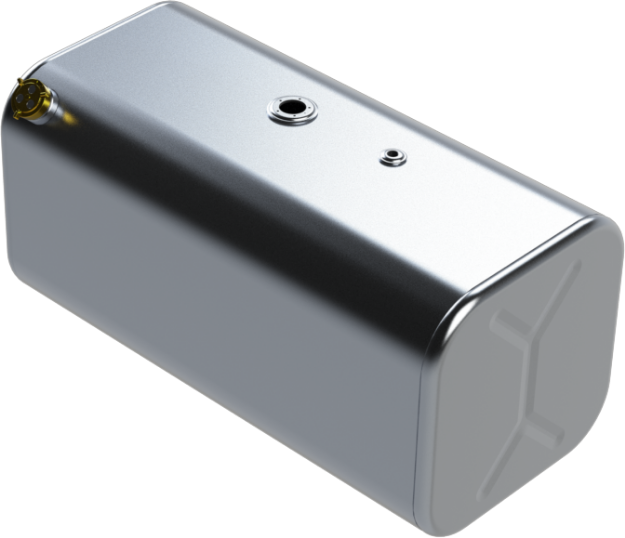 Picture of 49 Gallons 18"H x 18.25"W x 36"L - Freightliner Style - Rear Fill Milgrade