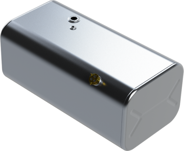 Picture of 70 Gallons 18.25"H x 22"W x 42"L - Freightliner Style - Rear Fill Milgrade