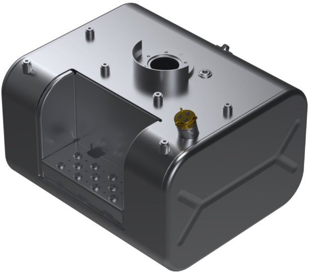 Picture of 51 Gallons 18.25"H x 26"W x 28.5"L - GMC Style - Rear Fill Milgrade