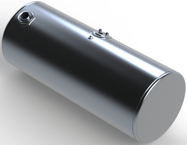 Picture of 118 Gallons 24.5"D x 58"L - Kenworth Style - Rear Fill Milgrade