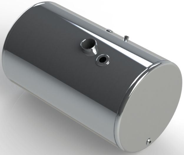 Picture of 59 Gallons 22.25"D x 34.88"L - Mack Style-Rear Fill Polished