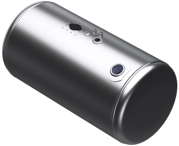 Picture of 101 Gallons 26"D x 43.75"L - Peterbilt Style - Rear Fill Milgrade