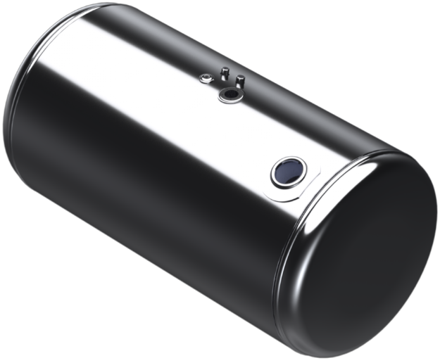 Picture of 101 Gallons 26"D x 43.75"L - Peterbilt Style - Rear Fill Polished