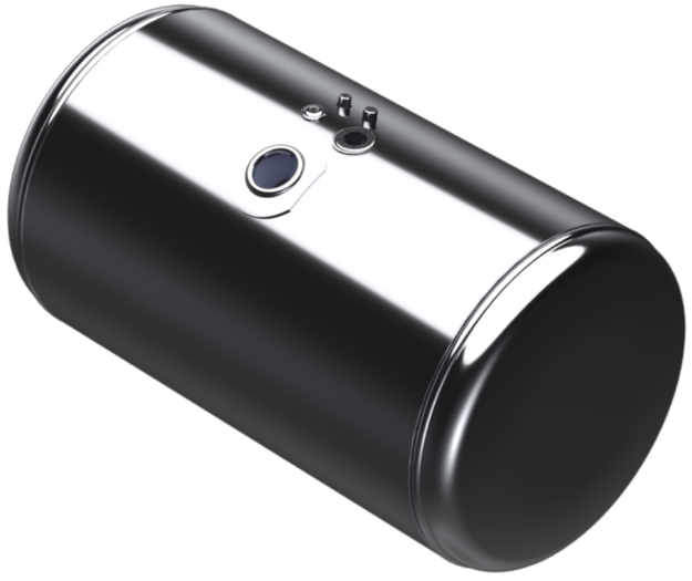 Picture of 89 Gallons 26"D x 38.88"L - Peterbilt Style - Center Fill Polished