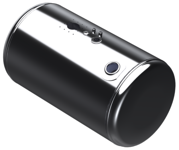 Picture of 89 Gallons 26"D x 38.88"L - Peterbilt Style - Rear Fill Polished