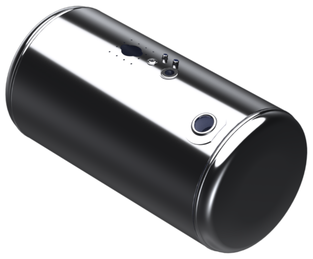 Picture of 101 Gallons 26"D x 43.75"L - Peterbilt Style - Rear Fill Polished