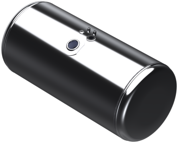 Picture of 111 Gallons 26"D x 48.37"L - Peterbilt Style - Center Fill Polished