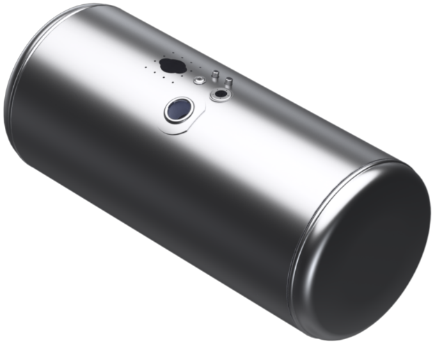 Picture of 122 Gallons 26"D x 53.18"L - Peterbilt Style - Center Fill Milgrade