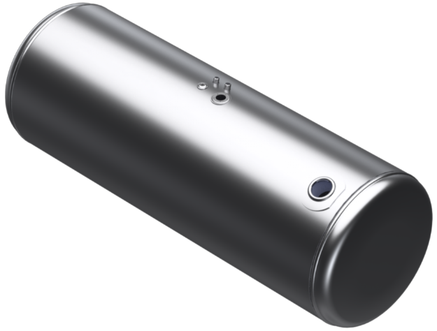 Picture of 154 Gallons 26"D x 67"L - Peterbilt Style - Rear Fill Milgrade