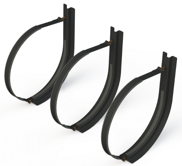 Picture of 25" 3 Piece Black Mounting Kit