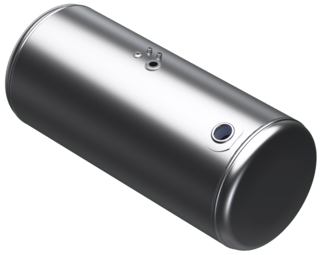 Picture of 134 Gallons 26"D x 58.18"L - Peterbilt Style Rear Fill Milgrade