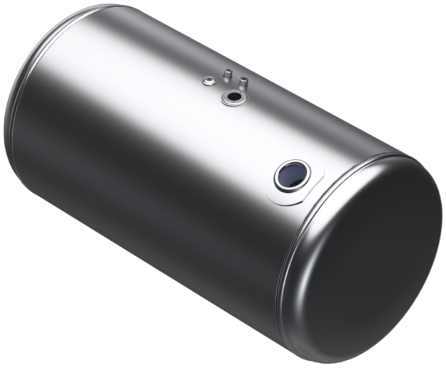 Picture of 101 Gallons 26"D x 43.75"L - Peterbilt Style Rear Fill Milgrade