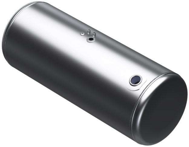 Picture of 138 Gallons 26"D x 60"L - Peterbilt Style Rear Fill Milgrade