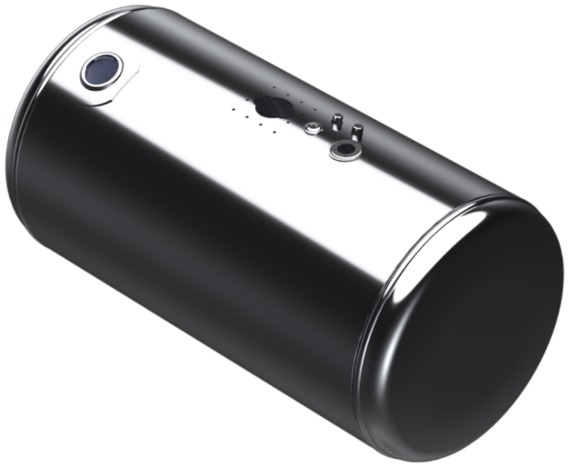 Picture of 101 Gallons 26"D x 43.75"L - Peterbilt Style Rear Fill Polished