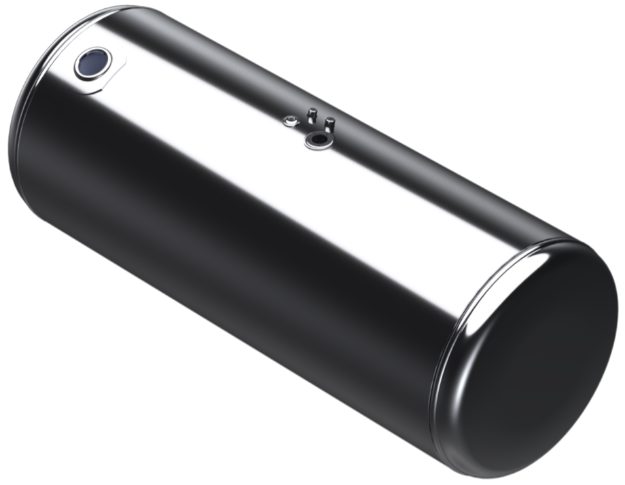 Picture of 138 Gallons 26"D x 60"L - Peterbilt Style Rear Fill Polished