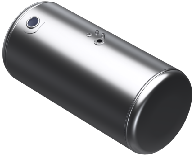 Picture of 111 Gallons 26"D x 48.37"L - Peterbilt Style Rear Fill Milgrade