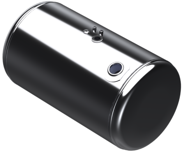 Picture of 89 Gallons 26"D x 38.87"L - Peterbilt Style Rear Fill Polished