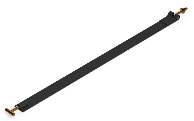 Picture of T-BOLT TO COUPLING NUT - T-BOLT 36-1/2" BLACK POWDER SATIN STEEL REGULAR STRAP