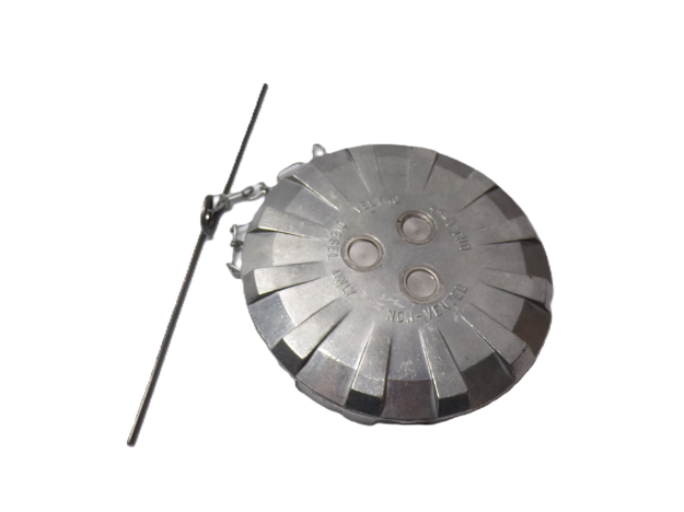 Picture of 4" Non-Vented Non-Locking Aluminum Fuel Cap with 8 Threads Per Inch