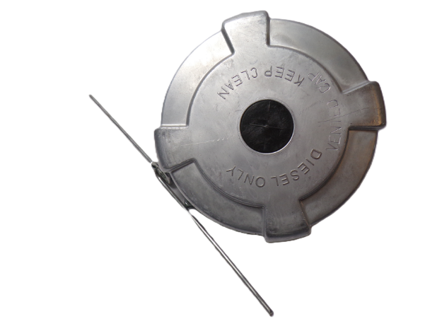 Picture of 4" Vented Non-Locking Aluminum Fuel Cap with 8 Threads Per Inch