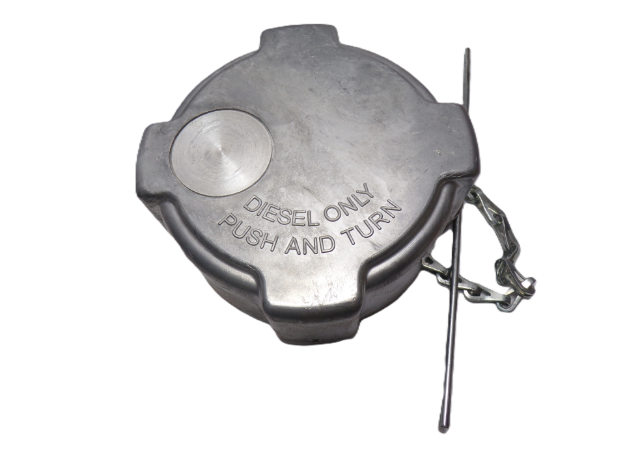 Picture of 4" Freightliner Style Non-Locking Cam Locking Aluminum Fuel Cap 8-TPI