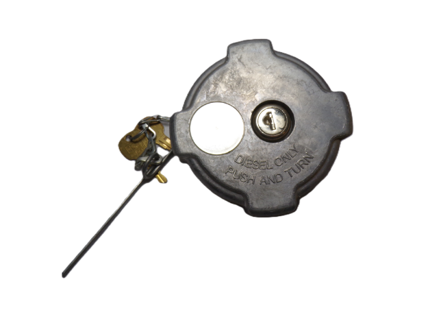 Picture of Freightliner Style Locking Cam Locking Aluminum Fuel Cap (Thermal Relief) with 8 Threads Per Inch