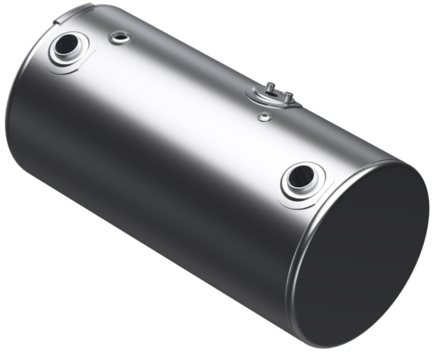 Picture of 98 Gallons 24.5"D x 48.12"L - Kenworth Style - Front Fill Milgrade, Split