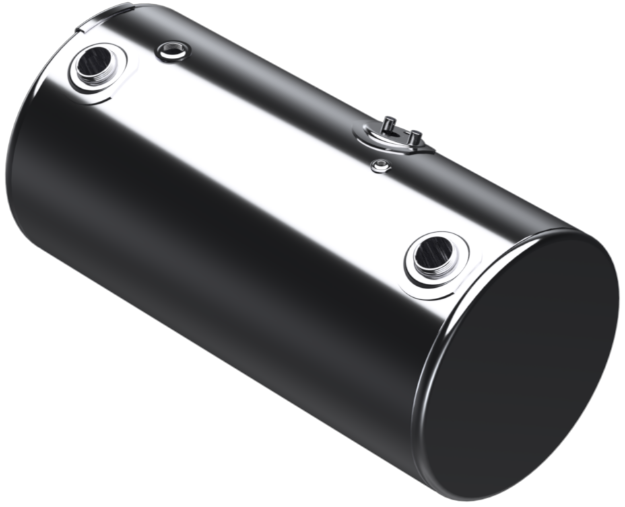 Picture of 98 Gallons 24.5"D x 48.12"L - Kenworth Style - Front Fill Polished, Split