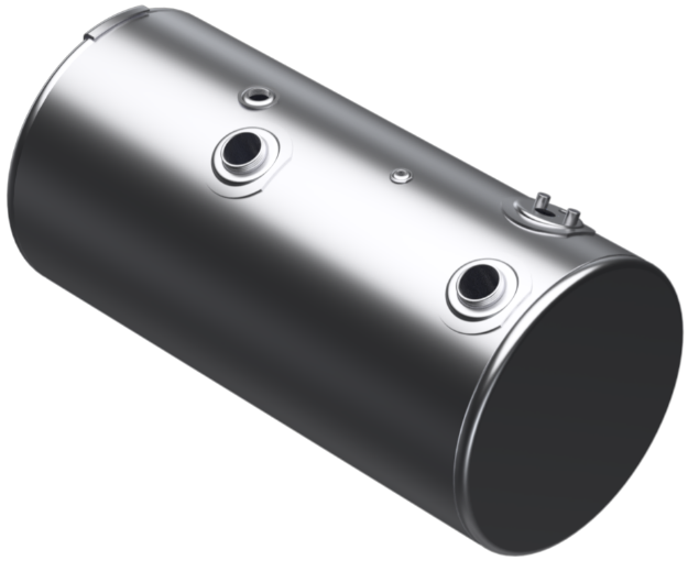 Picture of 98 Gallons 24.5"D x 48.12"L - Kenworth Style - Front Fill Milgrade, Split