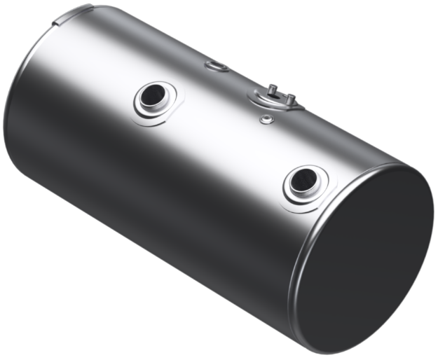 Picture of 98 Gallons 24.5"D x 48.12"L - Kenworth Style - Front Fill Milgrade, Split