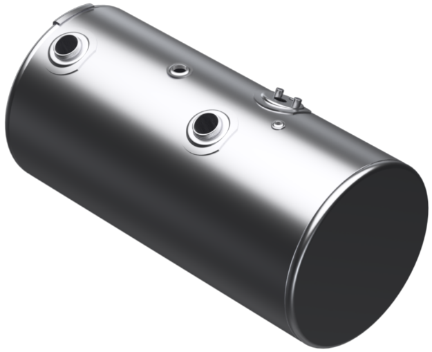 Picture of 98 Gallons 24.5"D x 48.12"L - Kenworth Style - Front Fill Milgrade, Split