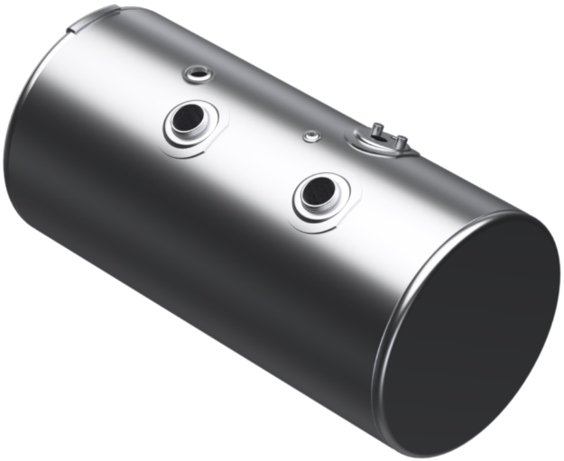 Picture of 98 Gallons 24.5"D x 48.12"L - Kenworth Style - Front Fill Milgrade, Split