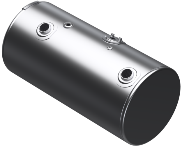 Picture of 98 Gallons 24.5"D x 48.12"L - Kenworth Style - Front Fill Milgrade, Split