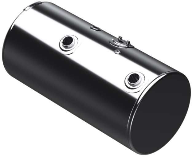 Picture of 98 Gallons 24.5"D x 48.12"L - Kenworth Style - Front Fill Polished, Split