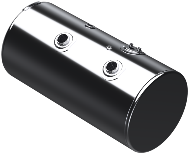 Picture of 98 Gallons 24.5"D x 48.12"L - Kenworth Style - Front Fill Polished, Split