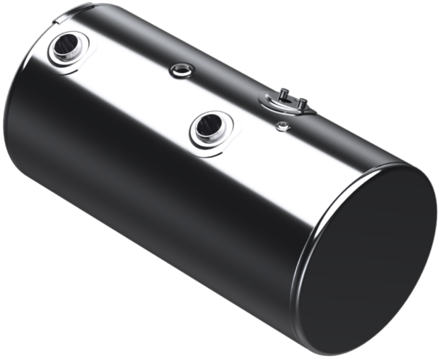 Picture of 98 Gallons 24.5"D x 48.12"L - Kenworth Style - Front Fill Polished, Split