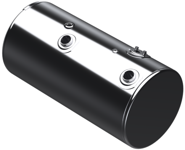 Picture of 98 Gallons 24.5"D x 48.12"L - Kenworth Style - Rear Fill Polished, Split