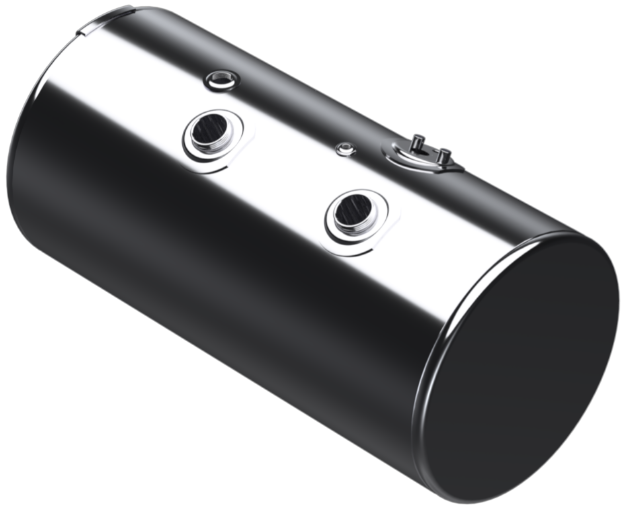 Picture of 98 Gallons 24.5"D x 48.12"L - Kenworth Style - Front Fill Polished, Split