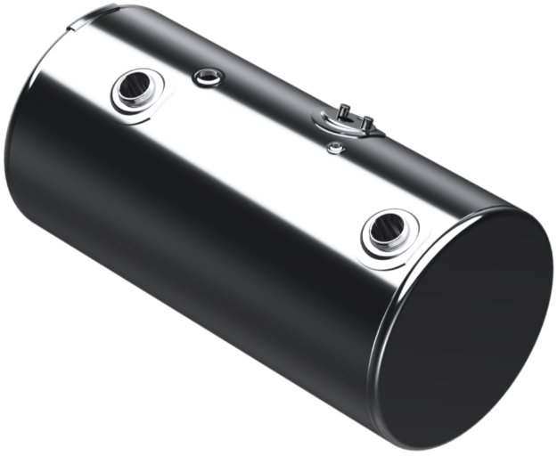 Picture of 98 Gallons 24.5"D x 48.12"L - Kenworth Style - Front Fill Polished, Split