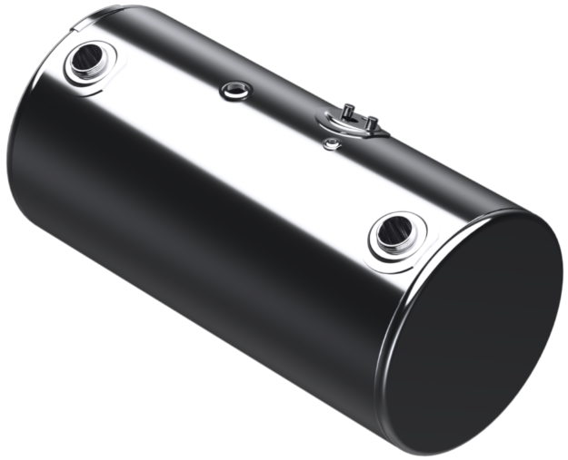 Picture of 98 Gallons 24.5"D x 48.12"L - Kenworth Style - Front Fill Polished, Split