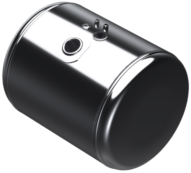 Picture of 57 Gallons 26"D x 24.68"L - Peterbilt Style - Center Fill Polished