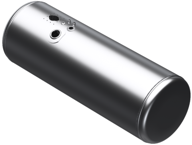 Picture of 154 Gallons 26"D  x  67"L - Peterbilt Style - Center Fill Milgrade