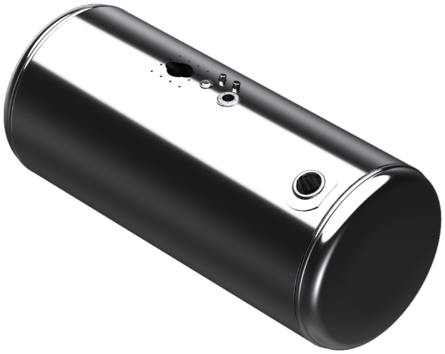 Picture of 122 Gallons 26"D  x  53.18"L - Peterbilt Style - Rear Fill Polished