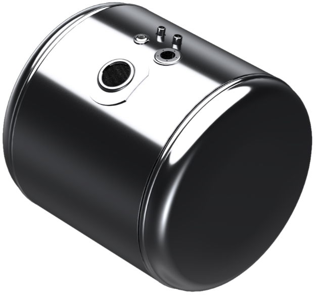 Picture of 46 Gallons 26"D x 19.87"L - Peterbilt Style - Center Fill Polished