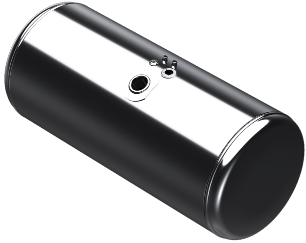 Picture of 122 Gallons 26"D x 53.18"L - Peterbilt Style - Center Fill Polished