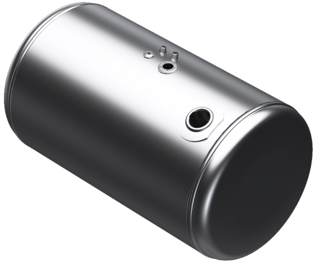 Picture of 89 Gallons 26"D x 38.87"L - Peterbilt Style - Rear Fill, Milgrade